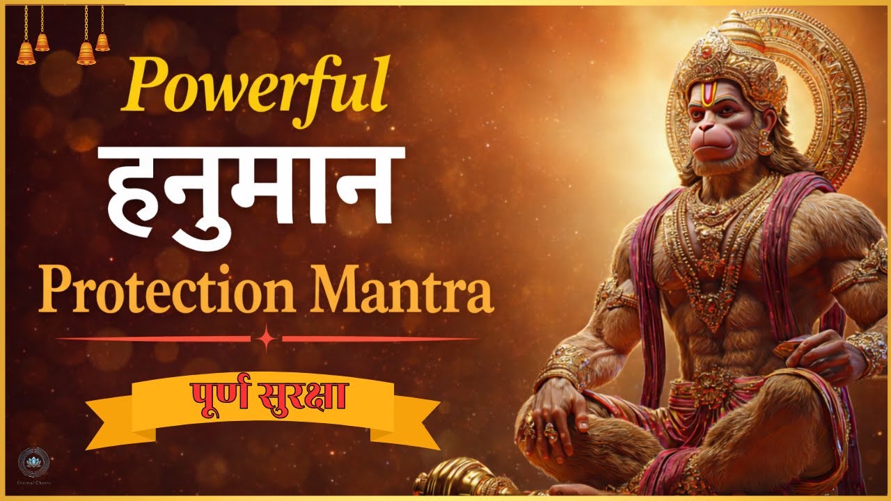 शक्तिशाली हनुमान मंत्र 🛡️ | Powerful Hanuman Mantra | Remove Negative Energy, Evil Eye & Illness