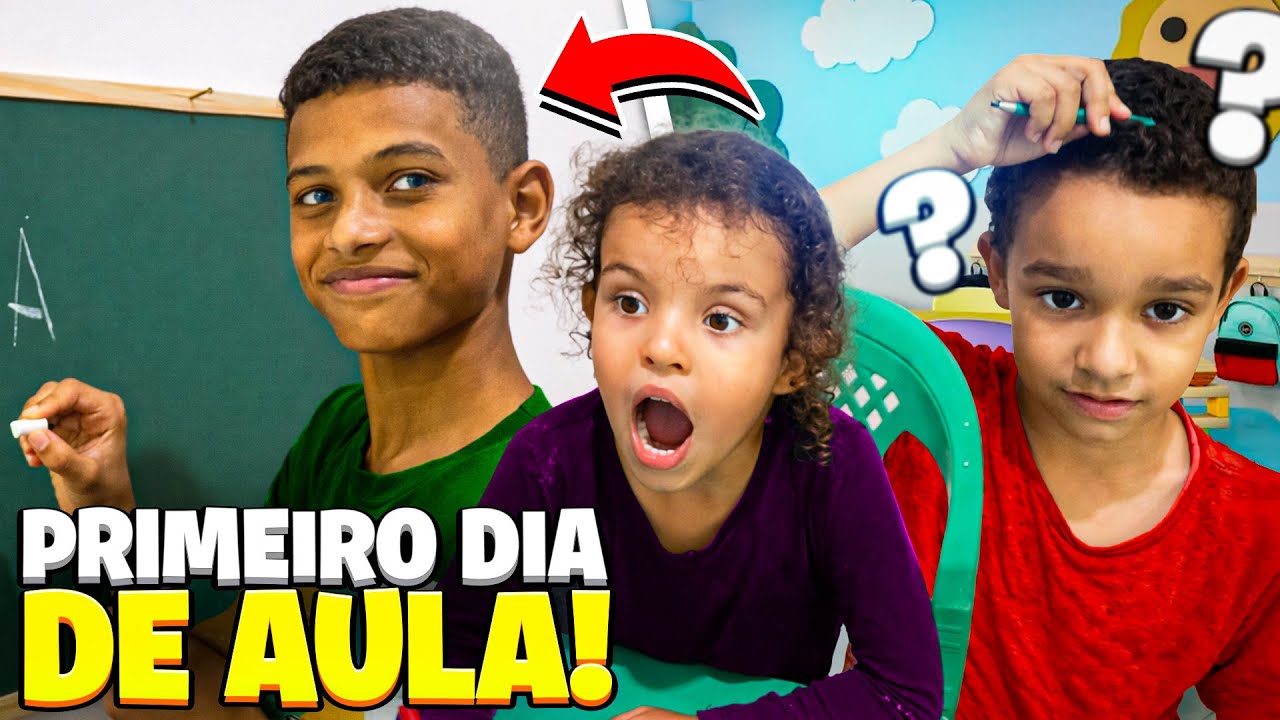 Thayla e noemy em uma história muito divertida do primeiro dia de aula na escola 