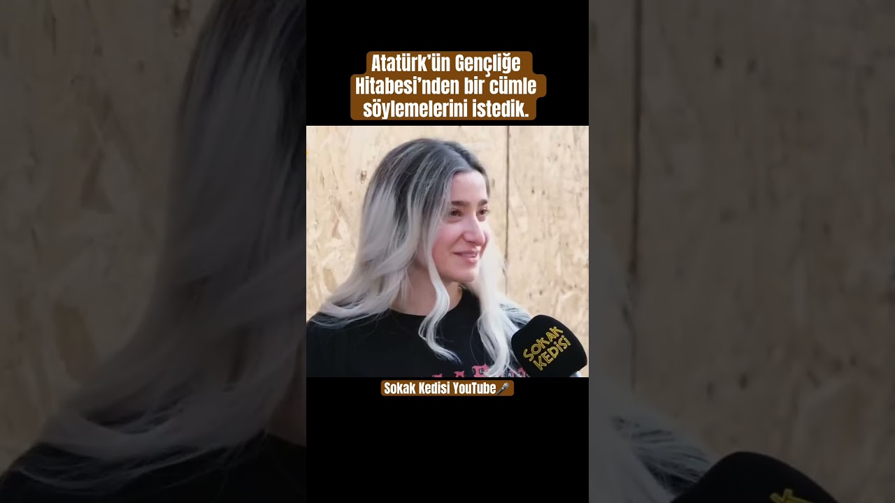 Atatürk’ün Gençliğe Hitabesi’nden bir cümle söylemelerini istedik.!