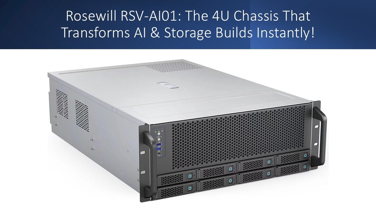 Rosewill RSV-AI01: The 4U Chassis That Transforms AI & Storage Builds Instantly!