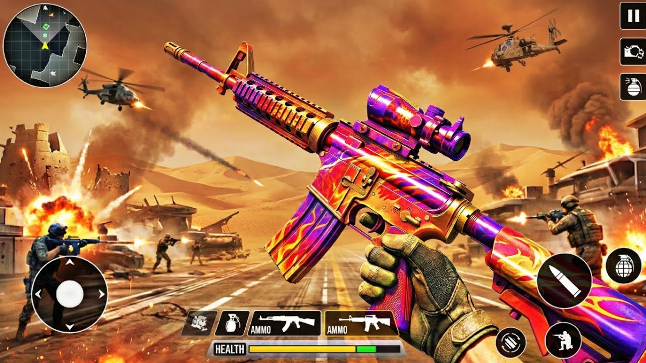 Modern Commando Strike Terrerist Encounter FPS gun shooting – Bandook wala game – Android gameplay 