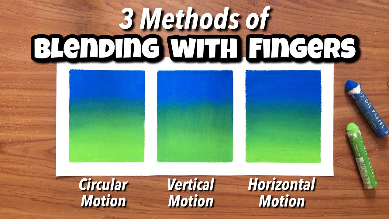 How to blend Oil Pastels without Tissue paper | Oil pastel blending Tips & tricks