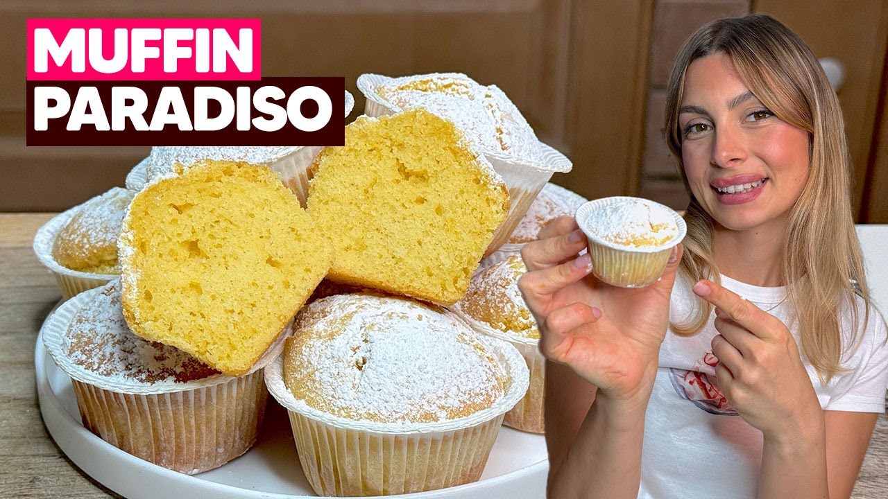 MUFFIN PARADISO: alti e SOFFICI come una nuvola ☁️​😍​