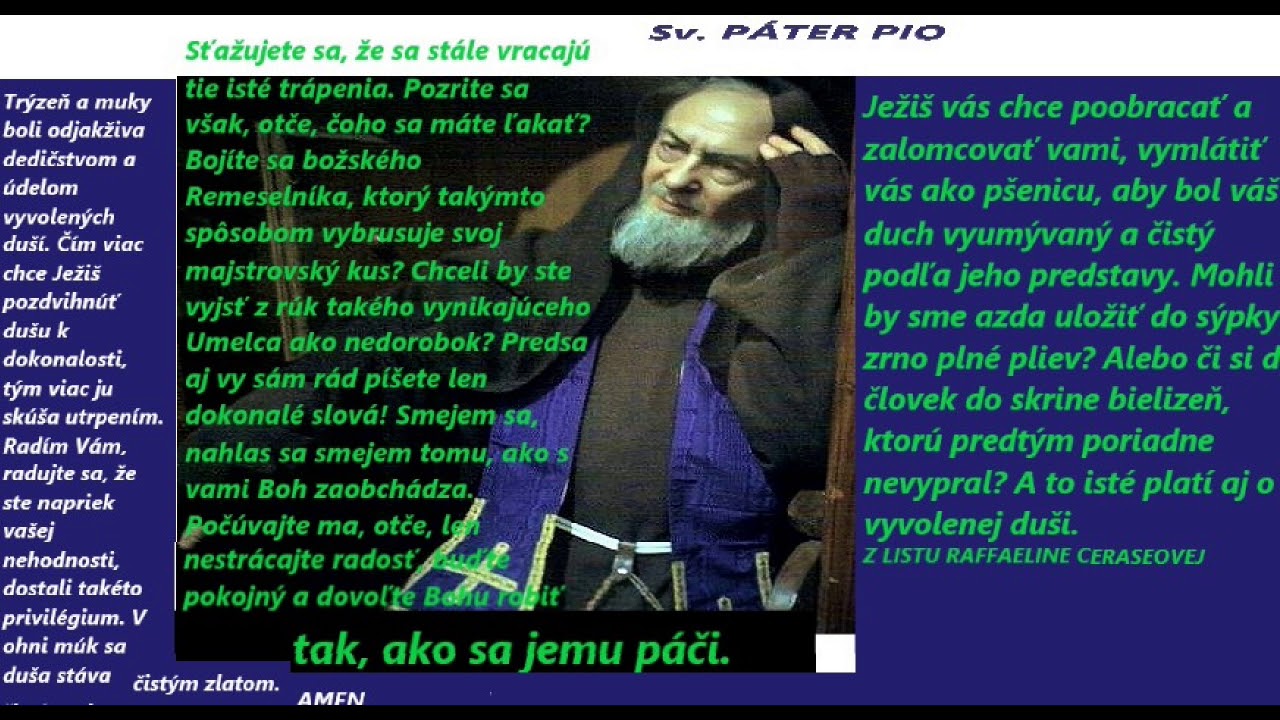 Svätý Páter Pio  poznal myšlienky a srdce človeka