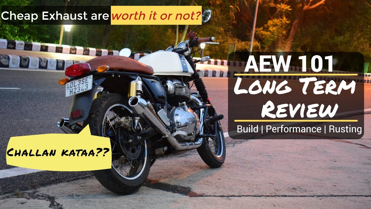 AEW Exhaust Long Term Review || Continental GT650 & Interceptor || Best Exhaust for Twins