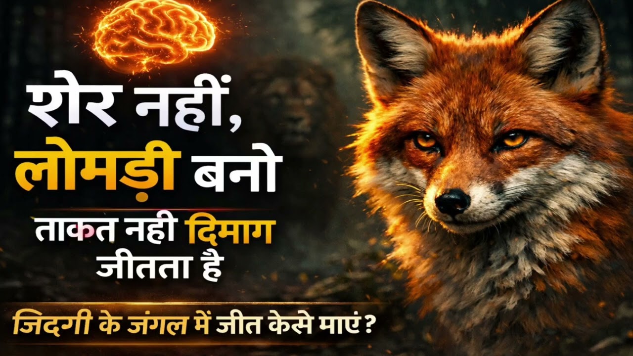 लोमड़ी जैसा दिमाग | Fox Mindset Hindi Audiobook Summary | Smart Thinking Beats Power