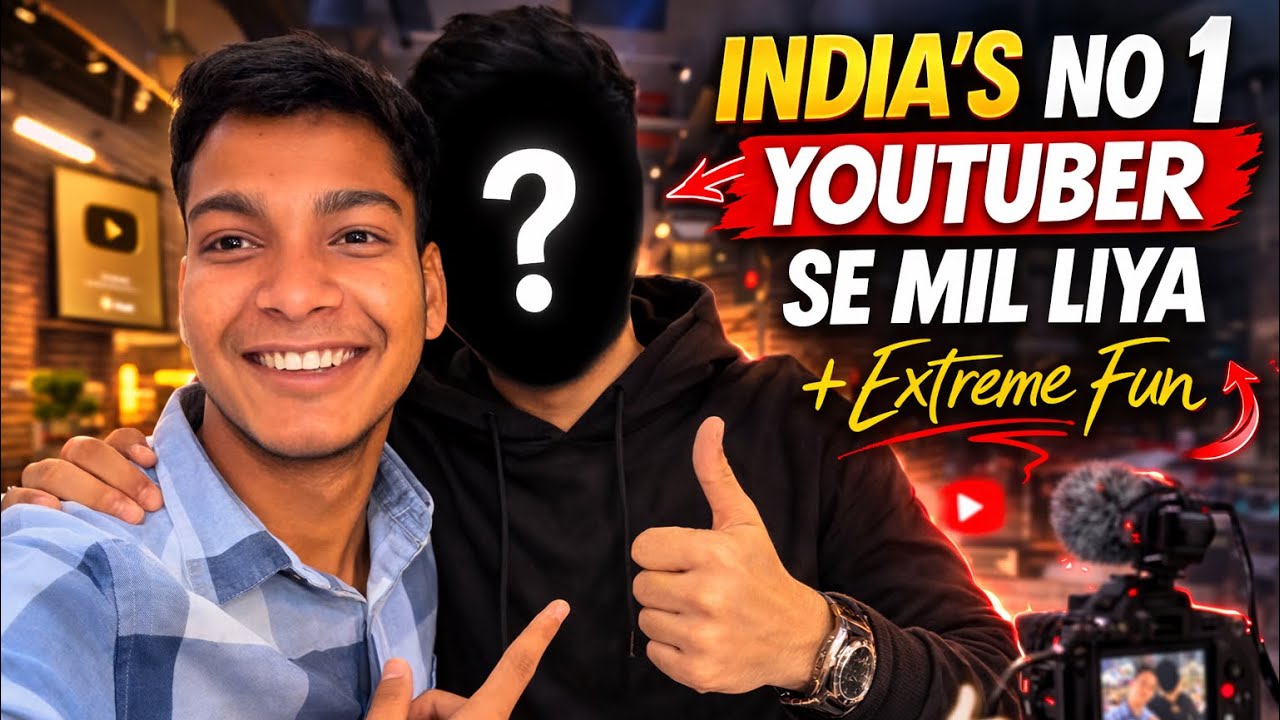 😱 Believe Nahi Hoga! India’s No.1 YouTuber Se Mil Liya 🔥