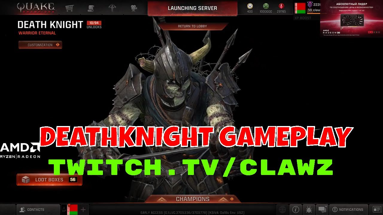 Deathknight sick gameplay by Clawz Quake Champions