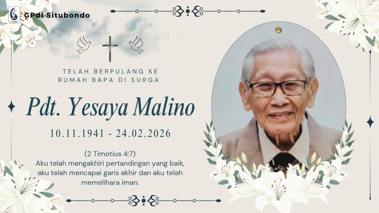 Ibadah Penutupan Peti Alm. Bpk. Pdt. Yesaya Malino