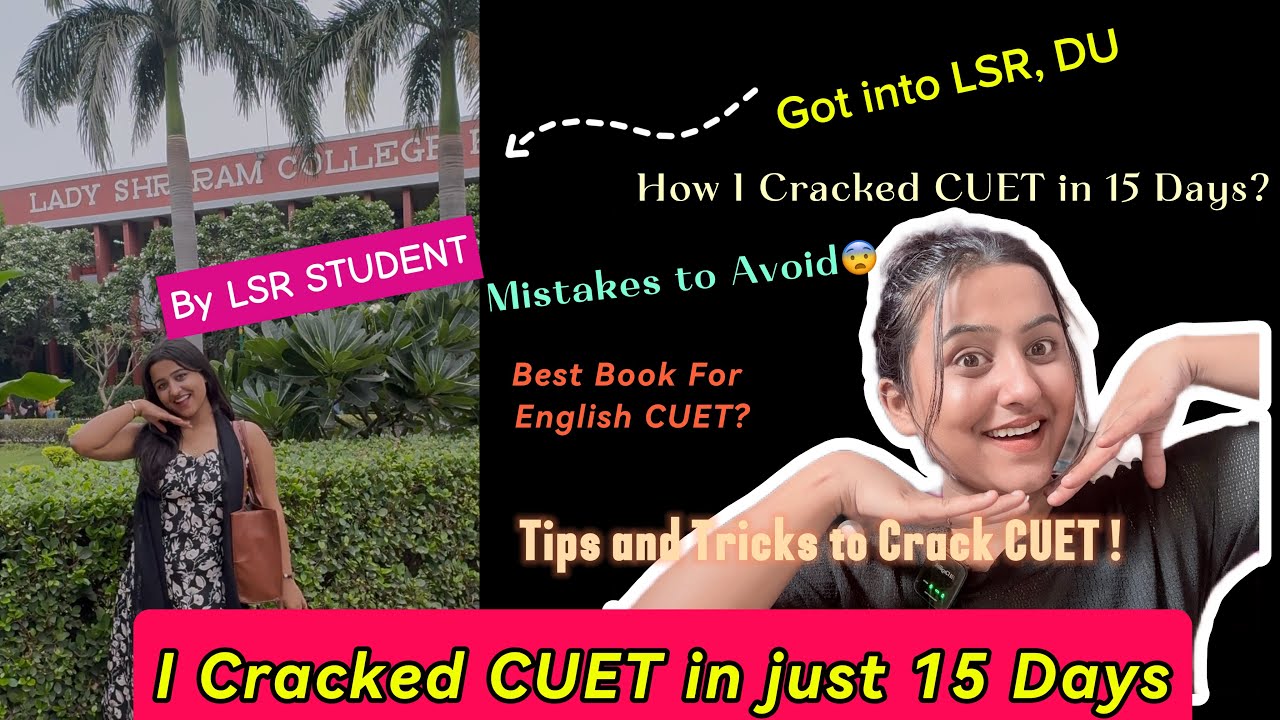 How I Cracked CUET in 15 Days?😱GOT INTO LSR|DU ! Mistakes To avoid in CUET 2026😱 #cuet2026 #cuetexam