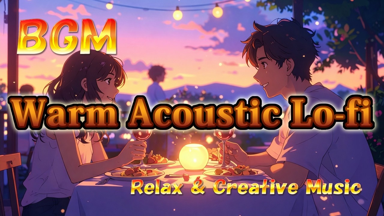 Warm Acoustic Lo-fi 🌿 Relax & Creative Music