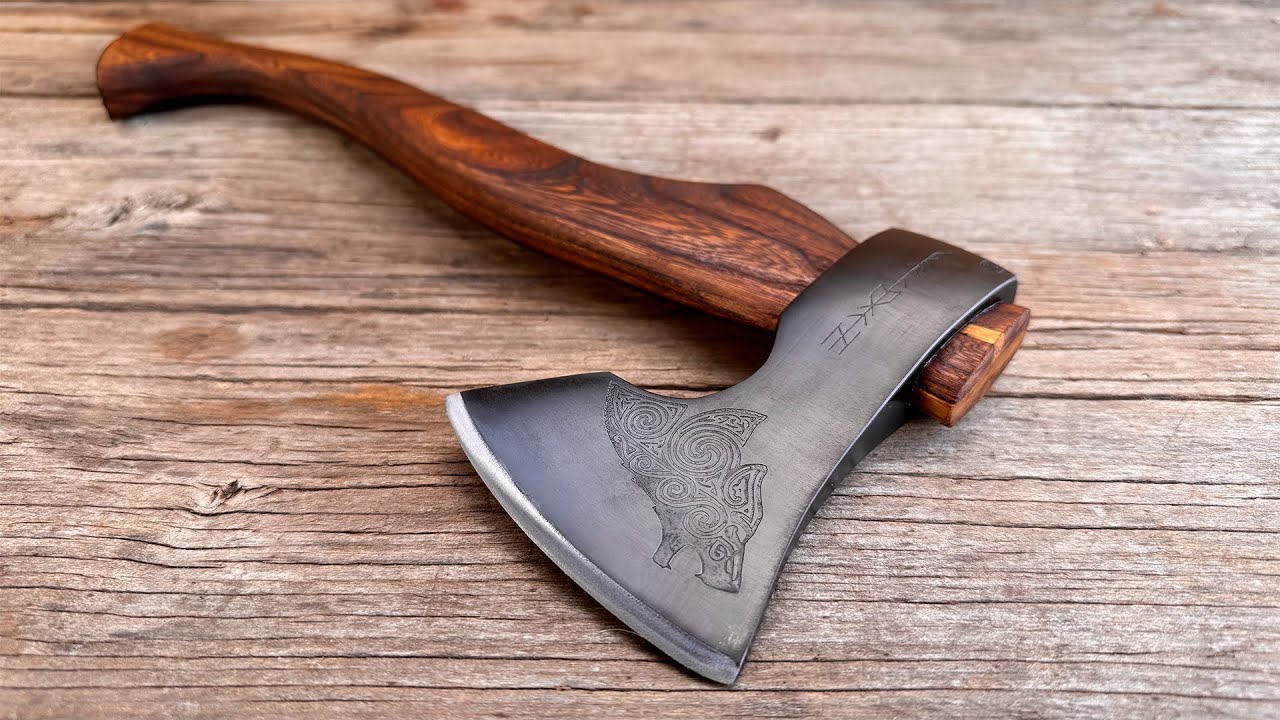 Transforming an Old Axe Into a Handcrafted Masterpiece | Engraving & RestorationDescription: