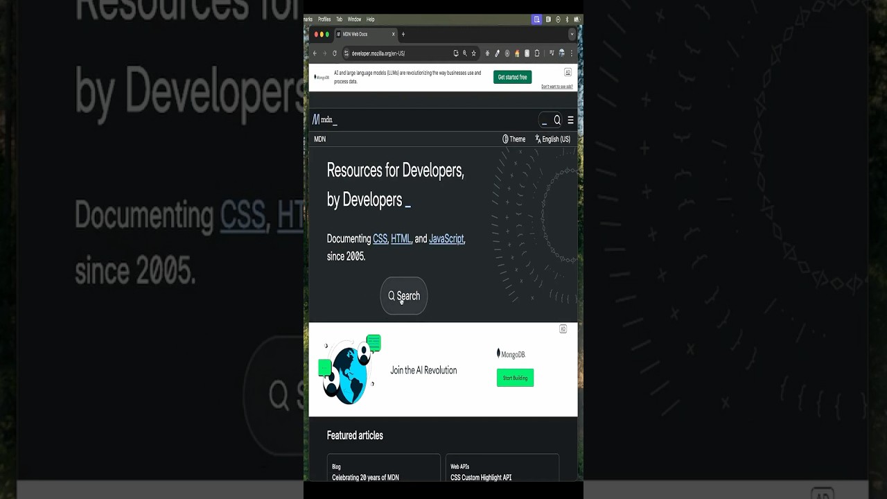 MDN: The Best JavaScript Resource! | Learn How to Search & Read Docs (for Beginners)  