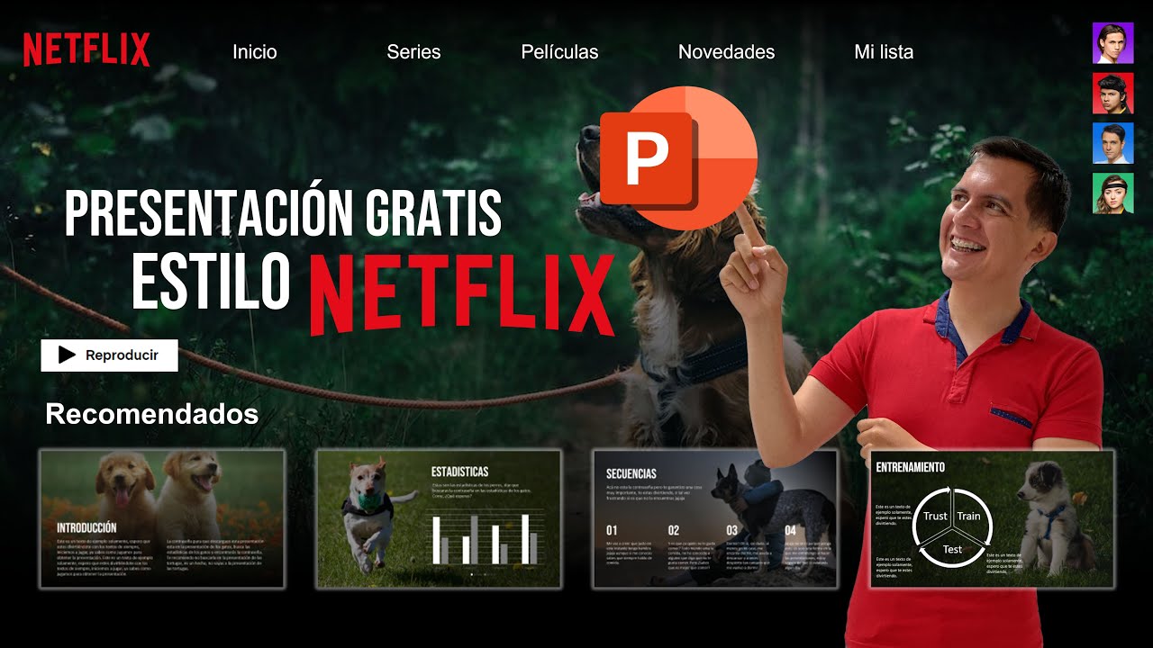 🎥 Estilo NETFLIX en PowerPoint ✅ Presentación profesional, elegante y fácil✅