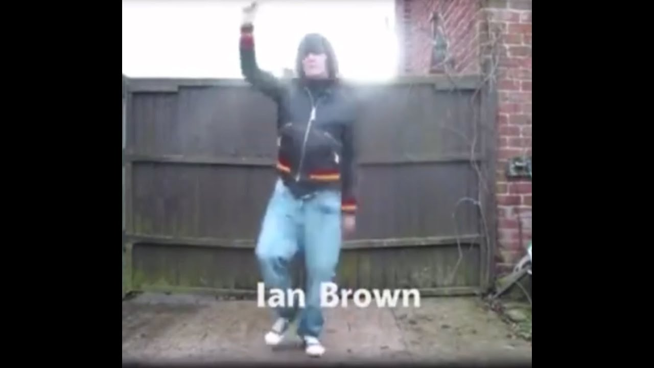 Ian Brown dancing to Fools Gold with his rock stars mate. Performed by the wonderful Stevie Riks