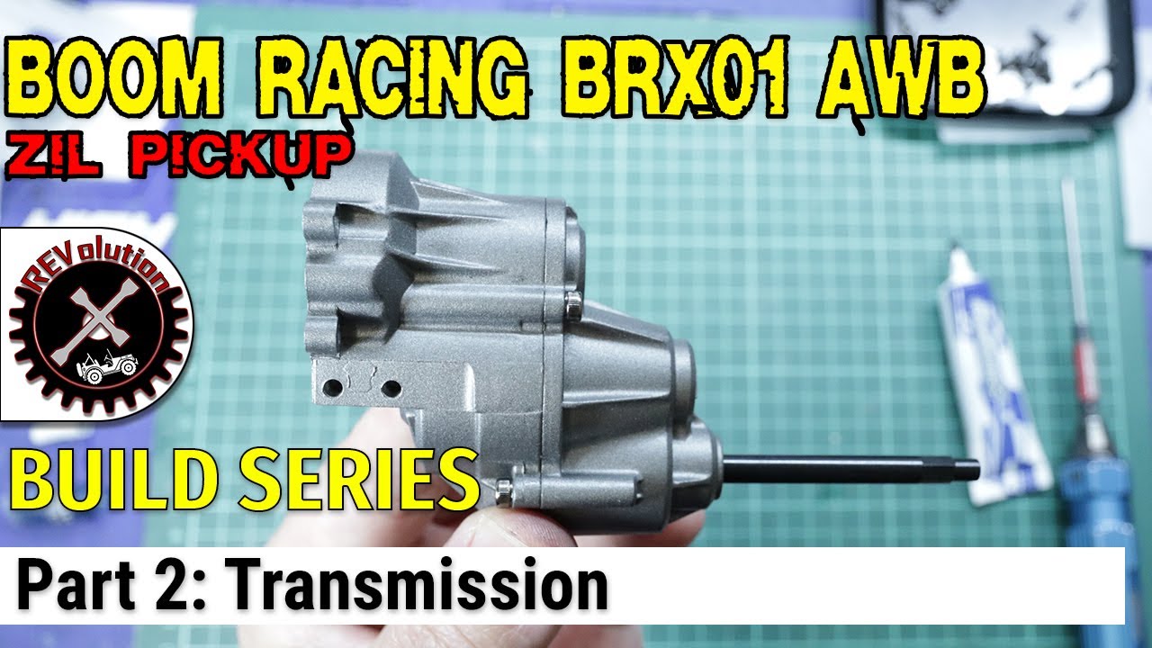 Boom Racing BRX01 AWB Zil Pickup Build Series - Part 2 - Transmission