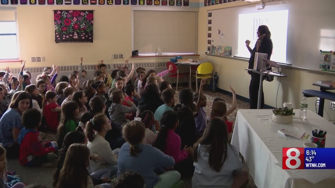 What's Right With Schools: Children's book author shows Newington students how books are created