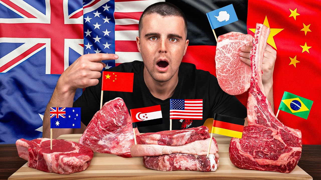 Я приготовил стейки со всех континентов