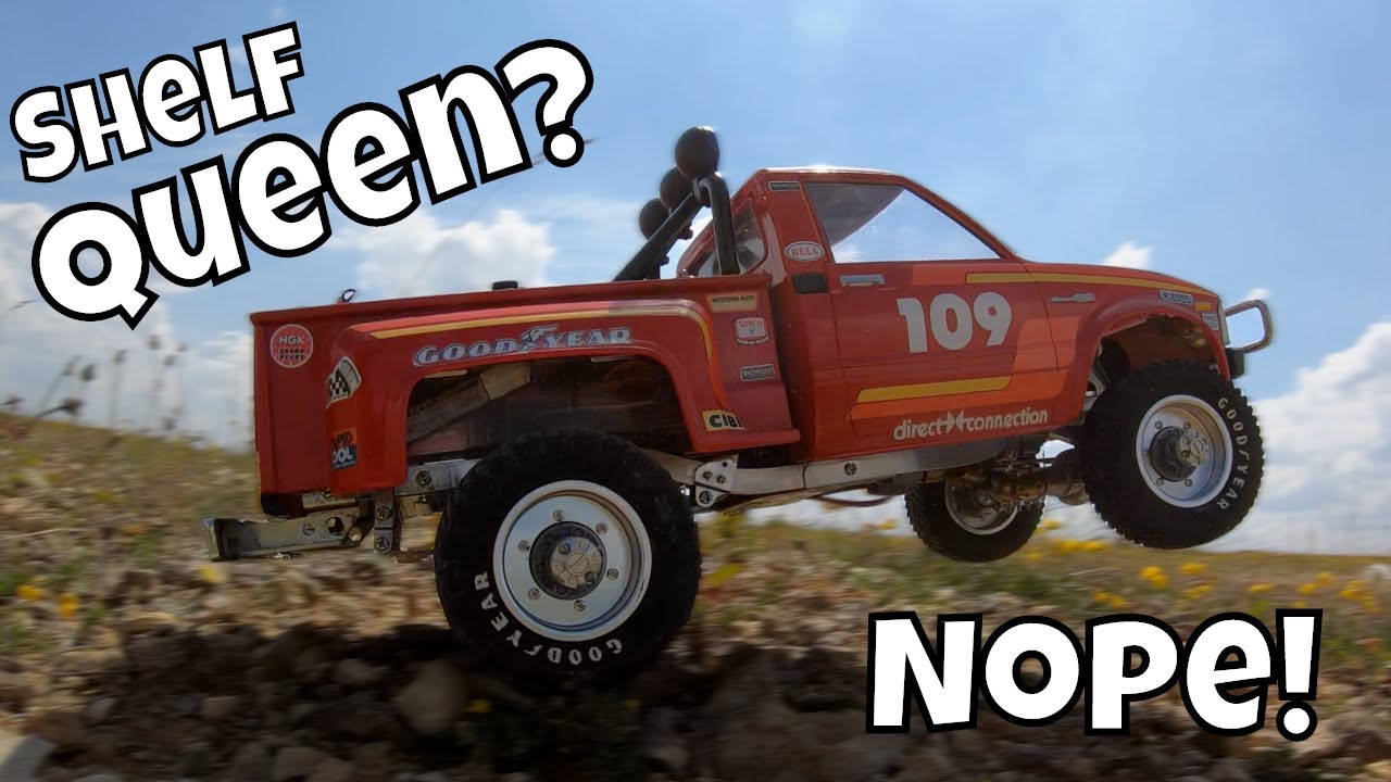 Trailing with a 39yr old RC Car in 2020? 1982 Vintage Tamiya Hilux 4x4 58028 [No Shelf Queens] 4K