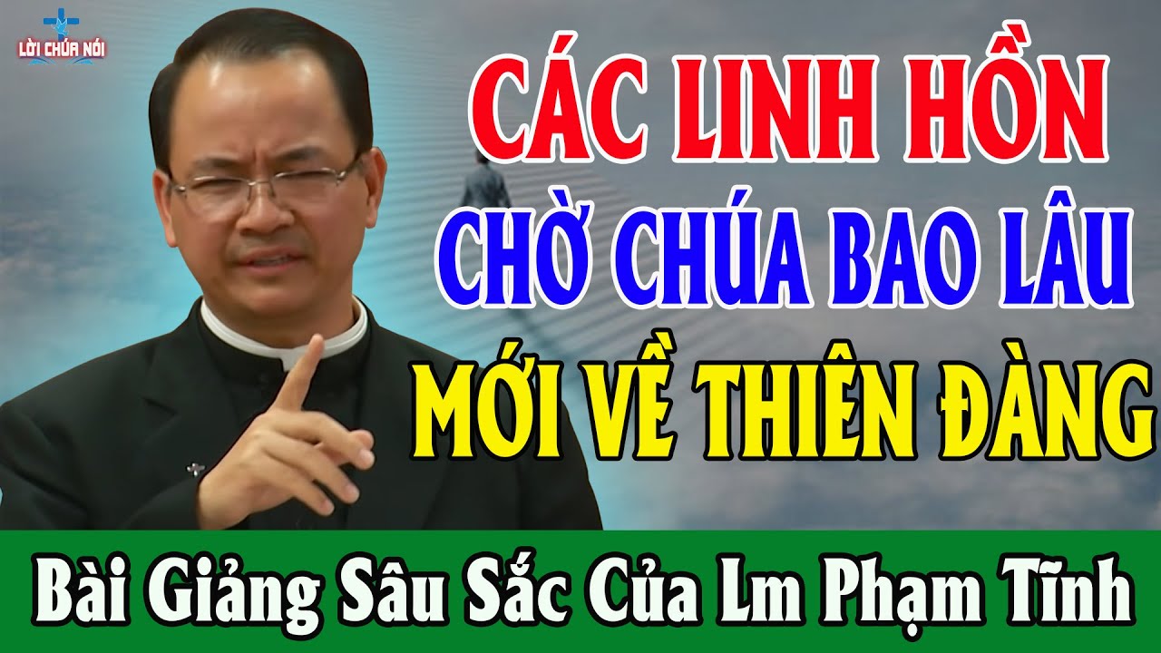 CÁC LINH HỒN CHỜ CHÚA BAO LÂU ĐƯỢC VỀ THIÊN ĐÀNG - Bài Giảng Sâu Sắc Của Lm Phạm Tĩnh