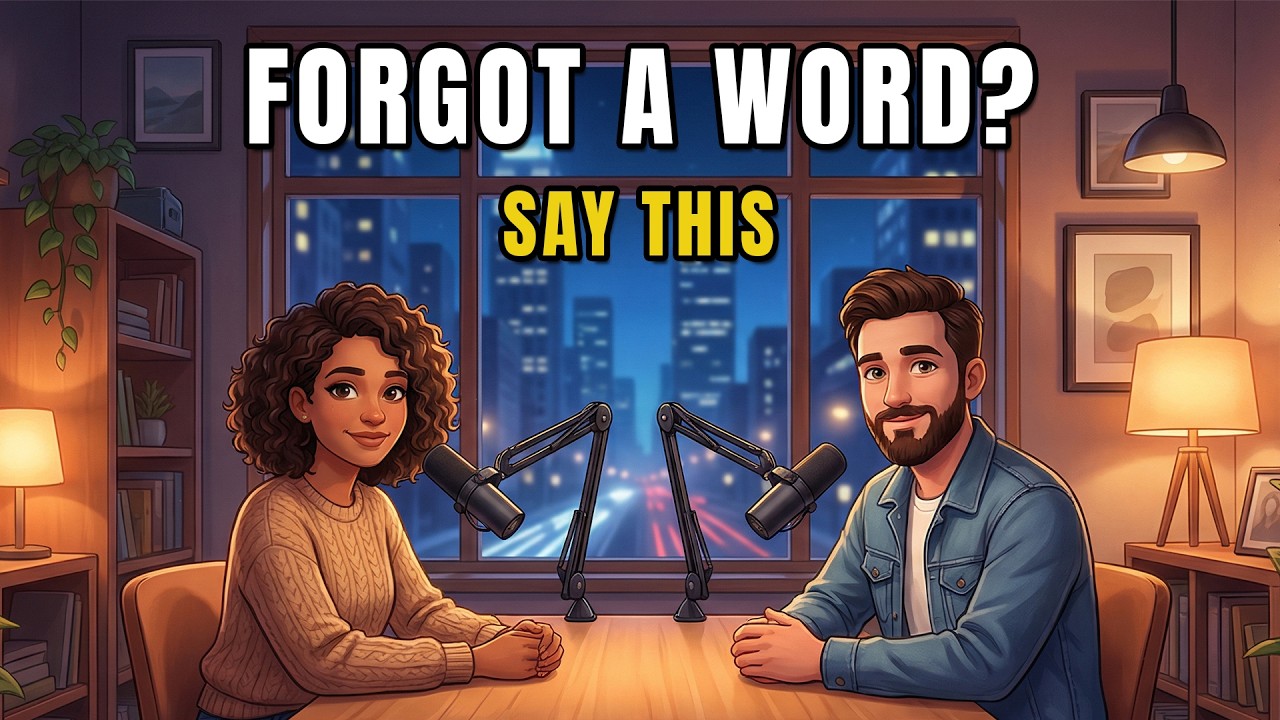 What to Say When You Forget a Word (A2) | English Conversation Podcast