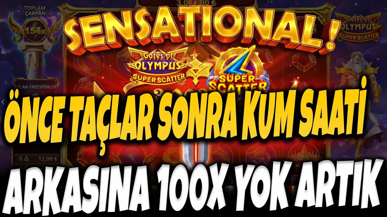 GATES OF OLYMPUS 1000 TÜRKÇE | SUPER SCATTER | KUM SAATİ VE TAÇLAR PATLADI 100X sizden gelenler slot