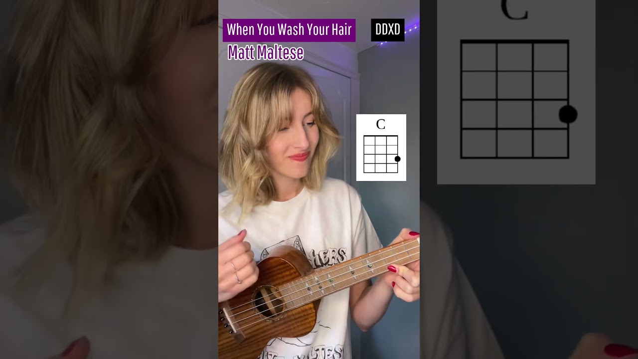 Learn ‘When You Wash Your Hair’ by Matt Maltese 🥀 on Ukulele 