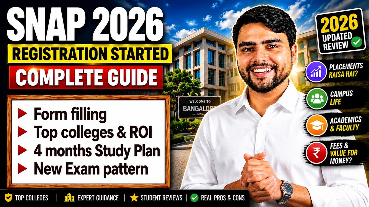 SNAP 2026 Notification OUT 🚨 | Exam Dates & Important Updates | New Exam Pattern