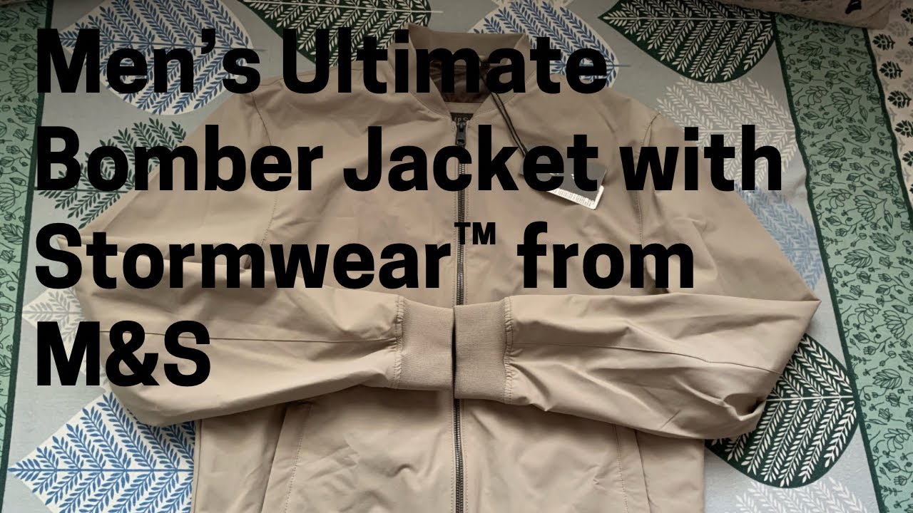 Men&rsquo;s Ultimate Bomber Jacket with Stormwear&trade; from Marks and Spencer #m&s #unboxing