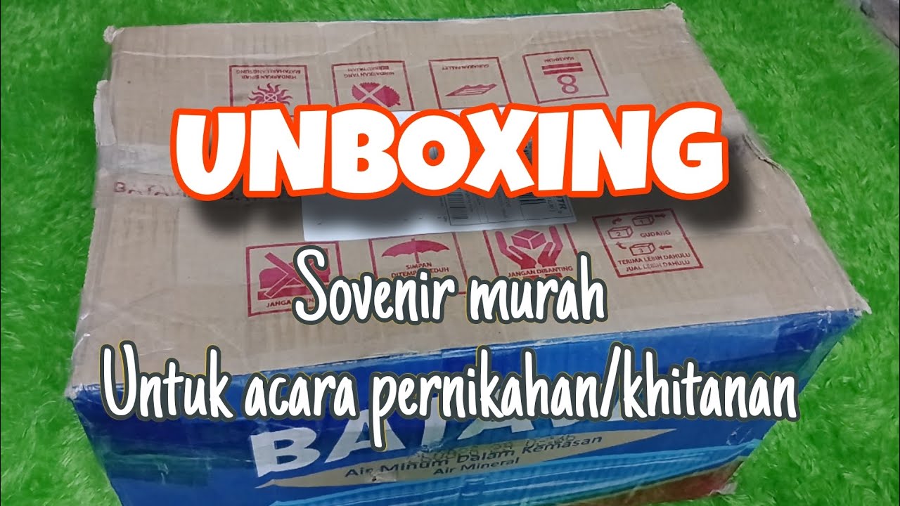 Unboxing sovenir murah untuk acara pernikahan cuma 300 perak | #weddingpreparationameng