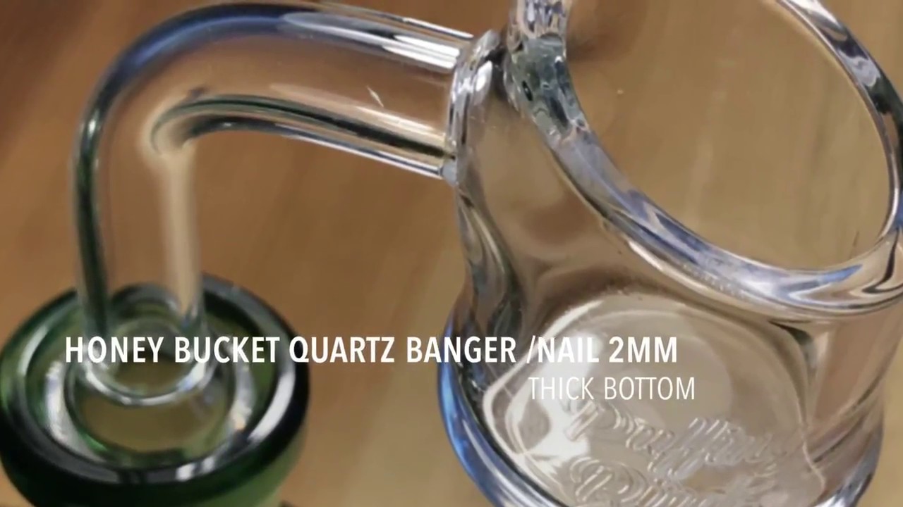 Puffing Bird&trade; Honey Bucket Quartz Banger /Nail 2mm Thick Bottom Intro/Review
