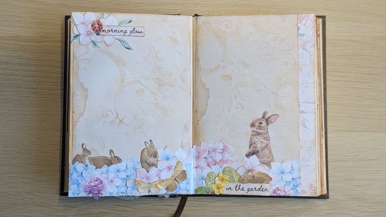 🌺 Through The Seasons 🌺 Altered Book Junk Journal ~ Summer Pages: Part 2