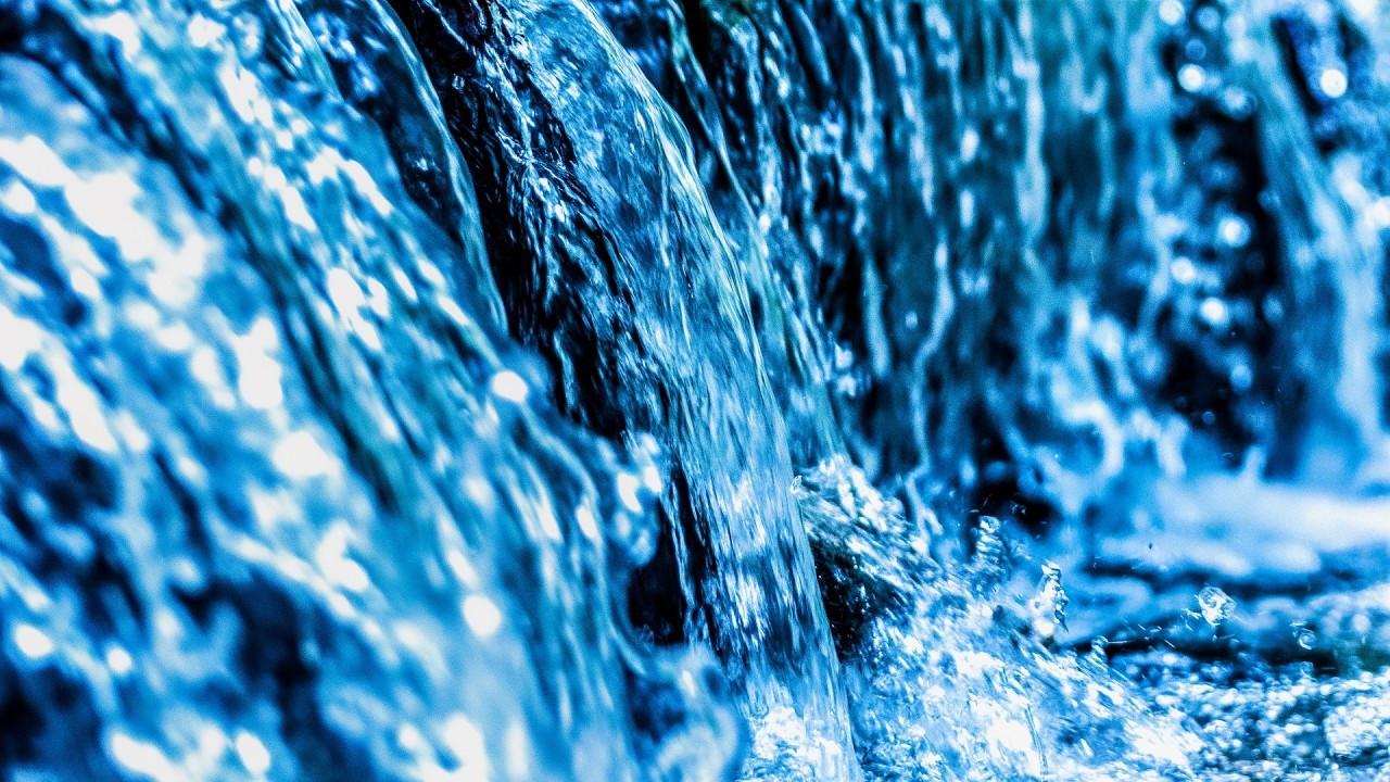 White Noise Waterfall Sounds for Sleeping or Studying | Black Screen
