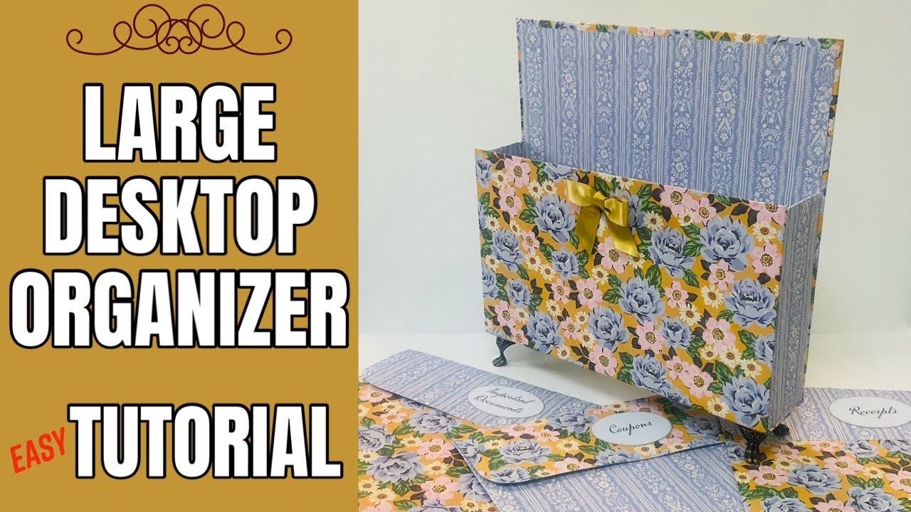 EASY TO MAKE! large desktop organizer! PERFECT FOR TOILETRIES TOO!