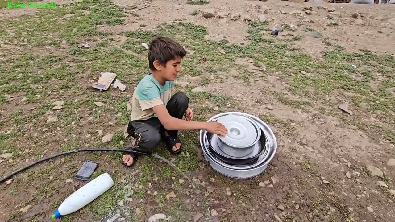 Harsh Mountain Life | Young Children Taking Care of Daily Tasks Without Their Father