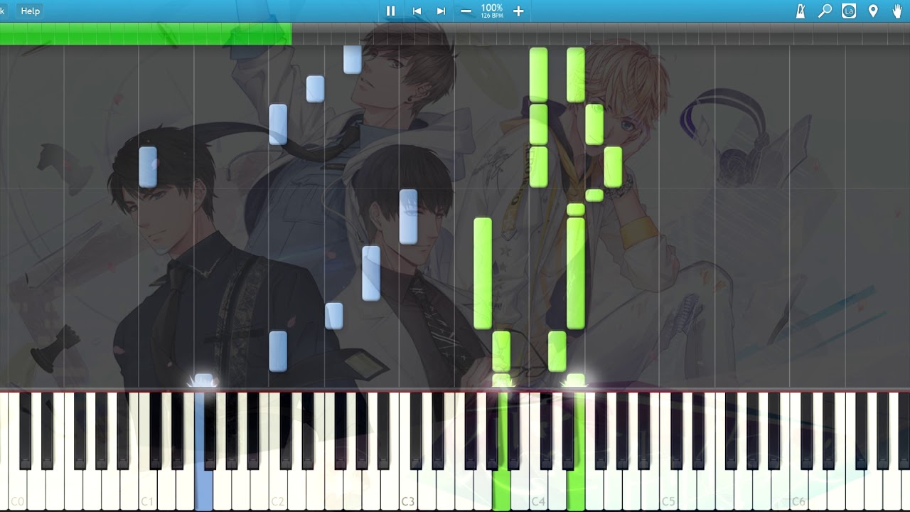 [Synthesia] Main Theme (01. 開頭) - Mr. Love: Queen's Choice (Piano) [戀與製作人]