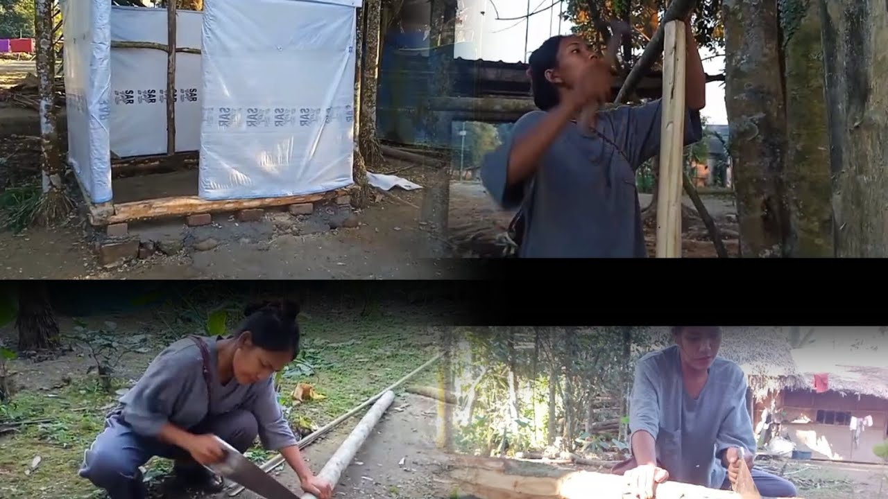 Contruct New Bathroom /Naga Women/  Hardworking women||Northeast Nagaland||