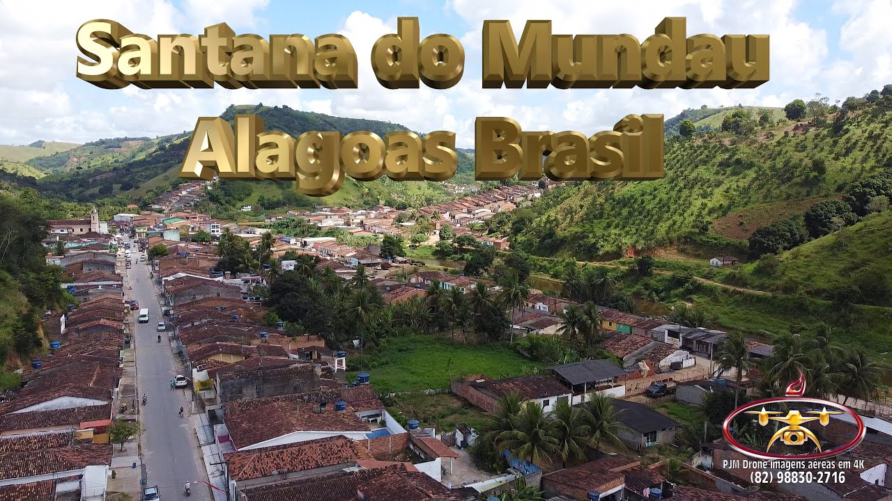 Santana do Mundaú - Alagoas Brasil -  Visto de cima em 2.7K - Dji Mavic Mini