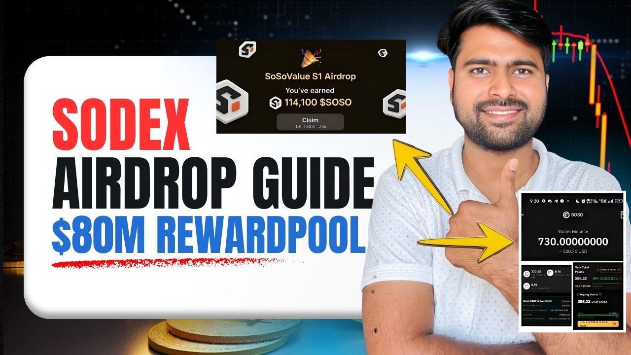 SosoValue Sodex Airdrop Guide | $80M SOSO REAWRD | BIGGEST AIRDROP DONT MISS