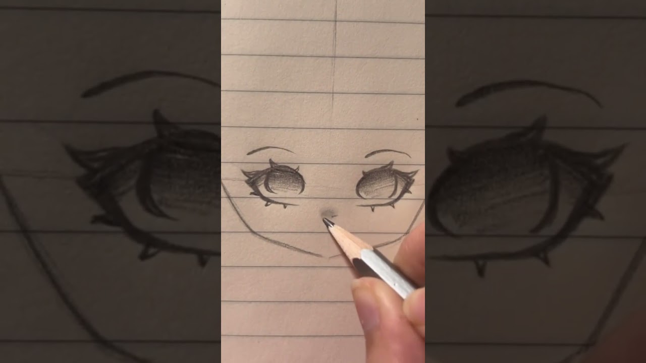 tutorial cómo dibujar la nariz fácil ✨🍓 