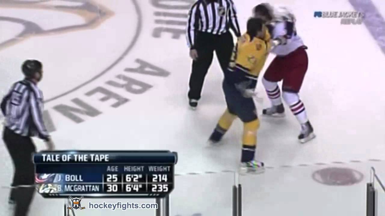 Jared Boll vs Brian McGrattan Nov 19, 2011
