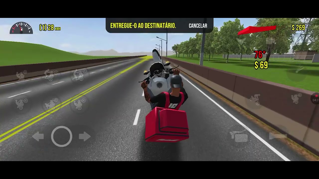 Fazendo a entrega no moto Willy 3d