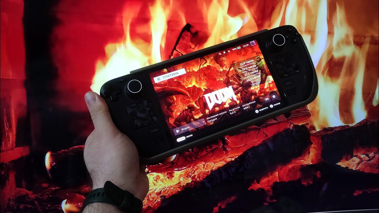  Погнали!!!DooM на steam deck oled !!!