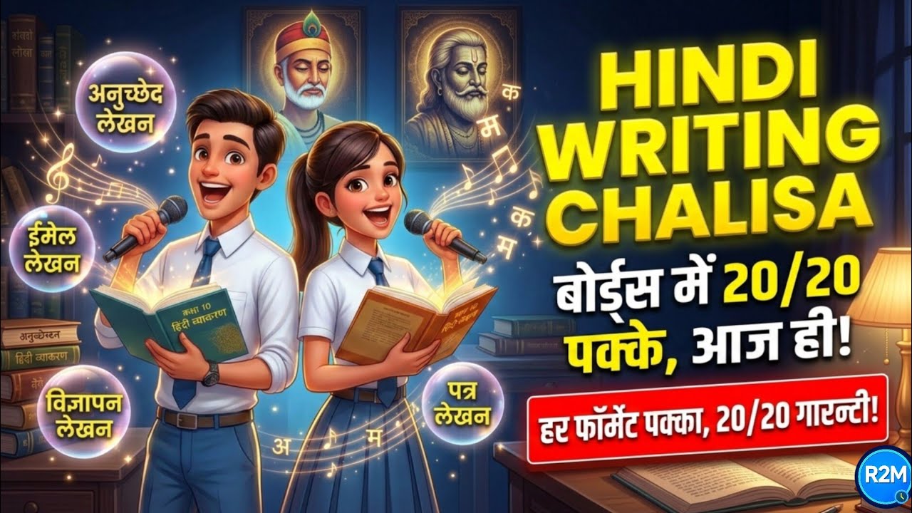 आखिरी रात! 😱 HINDI WRITING CHALISA | Class 10 Hindi Board Exam 2026 | 20 Marks FIX! 🔥
