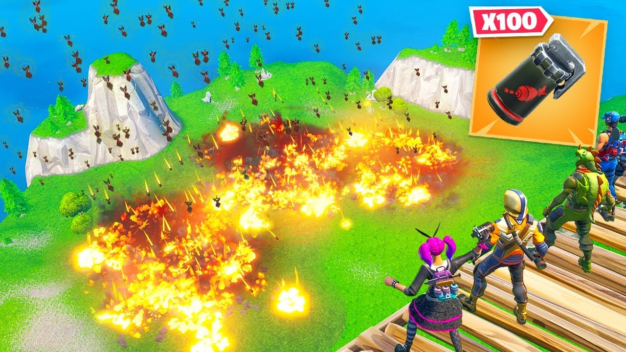 spamming 100 AIRSTRIKE GRENADES (insane)