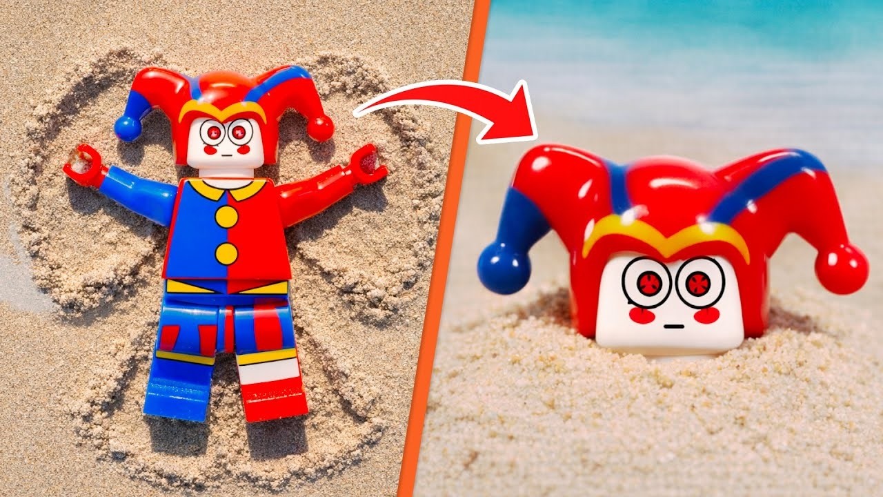 I Recreated Jax in LEGO | The Amazing Digital Circus | Beach Episode