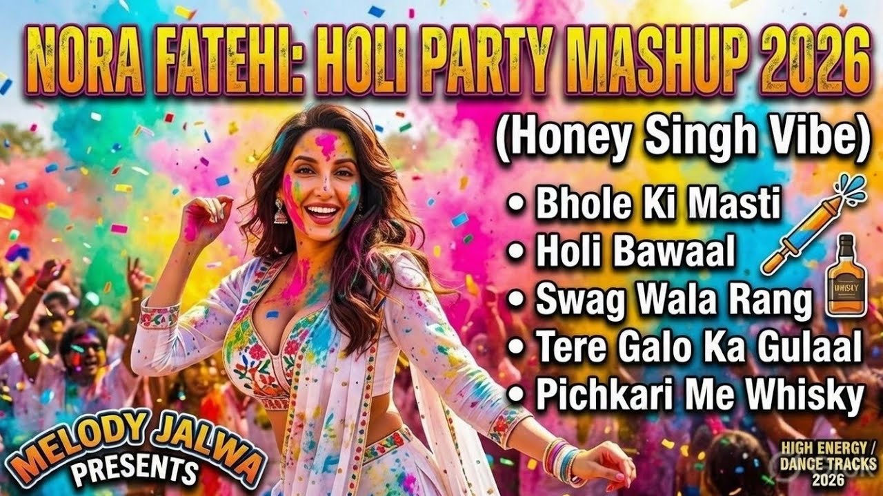 Nora Fatehi HOLI MASHUP 2026 🔥 | Honey Singh Vibe | Holi Party Songs 🫟 | Nora Fatehi Dance💃