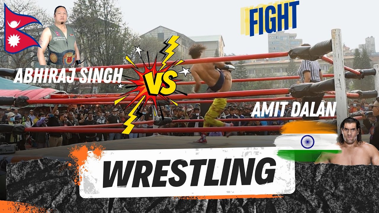 Abhiraj Singh VS Amit Dalan | International Wrestling Showdown Nepal VS India