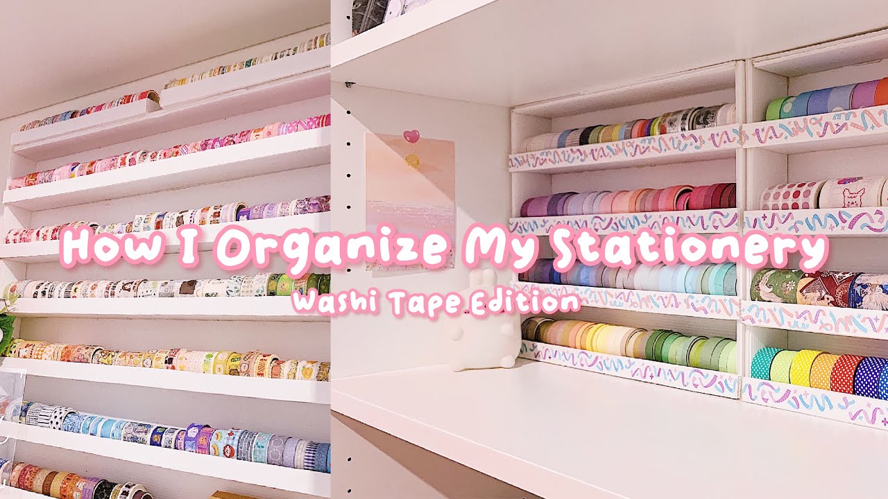 •. How I Organize My Stationery + Collection! Part 1 : Washi Tapes .•