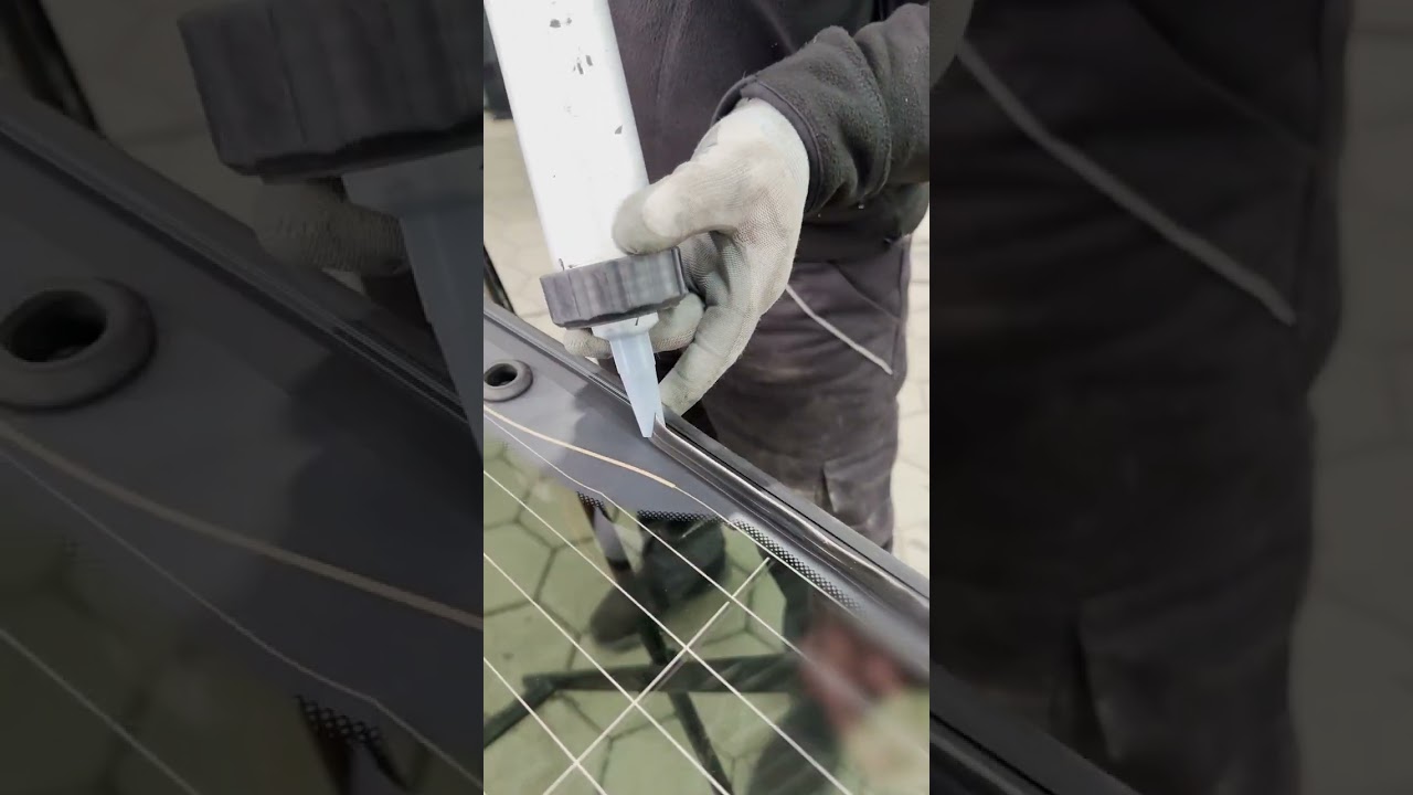Broken car rear window replacement ASMR! 🚙🔊